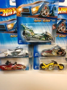 Hot Wheels 2005 Rebel Rides Complete Set of 5 Cars (#076 - #080) - Picture 1 of 7