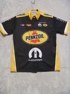 Pennzoil PROSUBUSA Matt Hagan Mopar Drag Racing Crew Shirt Men's Size L Large - Picture 1 of 12