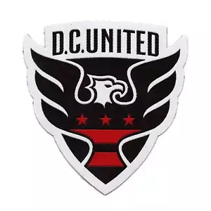 DC United Primary White Team Patch Crest Pro-Weave Jersey Woven - Bild 1 von 2