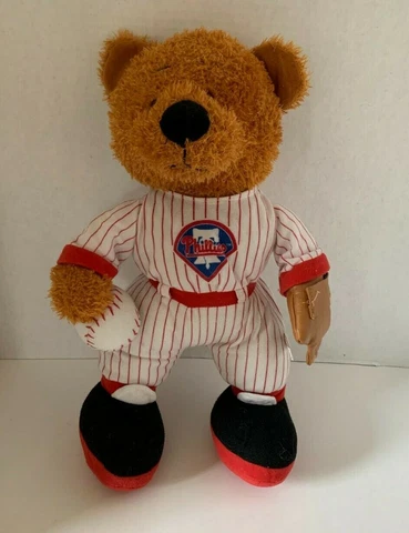 Philadelphia Phillies Teddy Bear Baseball MLB Good Stuff Plush 18" Toy Vintage Cover