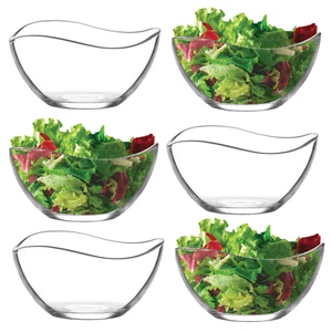 Glass Round Serving Bowls Set of 6, Small Bowl for Kitchen Prep, 7.2 Oz - Picture 1 of 8