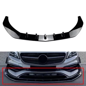 Front Bumper Spoiler Lip For Mercedes Benz CLA Class C117 2016-2019 2019 18 - Foto 1 di 7