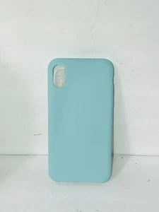 New Amazon Basics iPhone X/XS Shockproof Silicone Case Cover Light Blue - Picture 1 of 4