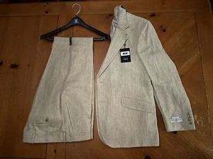 Made in USA - 46L (40W) - Joseph Abboud - SLIM FIT - 100% ITALIAN LINEN - Picture 1 of 17