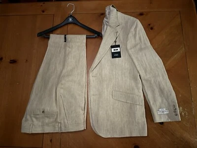 Made in USA - 40S (34W) - Joseph Abboud -  SLIM FIT  - 100% ITALIAN LINEN - Image 1 of 4