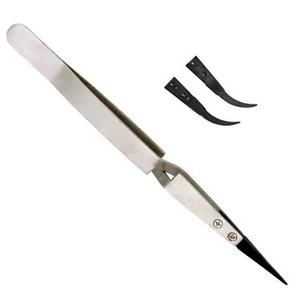 JM-T10-12 Stainless Steel Precision Anti-static ESD Tweezers Repair for iPhone o - Zdjęcie 1 z 16