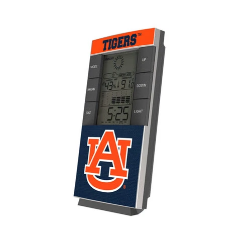 Auburn Tigers Solid Wordmark Digital Desk Clock Cover