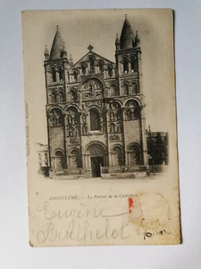 CPA 16 ANGOULEME - Le Portail de la Cathédrale - Foto 1 di 2