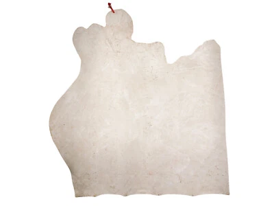White Latigo Leather Hide Quarter: 10 to 12 Oz (1304-SD-WH10-G4097) Y2D - Image 1 of 4