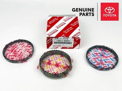 13011-46051 GENUINO TOYOTA Supra 2JZ-GT JZA80 JUEGO DE ANILLOS, PISTÓN NUEVO OEM Foto 1 de 4