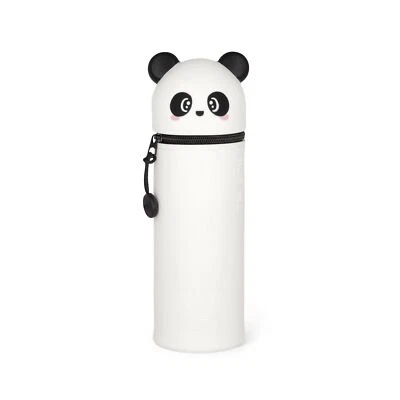 LEGAMI Federmäppchen Stiftehalter 2in1 PANDA KAWAII Stifte Köcher Box Silikon
