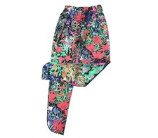 MAIMIE London Womens Floral Print Silk Trousers BNWOT Size 2