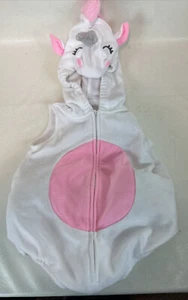 Cutest Carters Plush Hooded One Piece Unicorn Costume Baby Size 12 Months - Picture 1 of 6