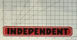 Independent Skateboard Trucks Sticker Bar Logo Red Black White Skater Skate - Picture 1 of 3