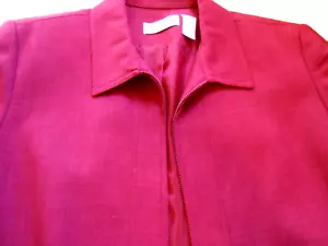 ALFRED DUNNER. Blazer* Jacket*Womens Size 16 Petite. Zip Front. Linen Look. NWOT - Picture 1 of 4