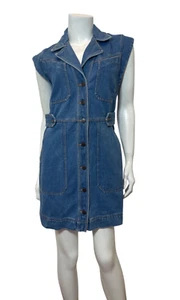 Mini Abito Veronica Barba Jax Denim Blu Fiordaliso Taglia 4 - Foto 1 di 9