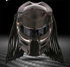 Predator Cosplay Retro Motorcycle Full Face Helmet Four Seasons w/Braids S-XXL
