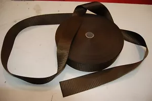 HOLDEN HQ LJ ANTIQUE SADDLE SEATBELT WEBBING AUSTRALIAN MADE PER METRE - Picture 1 of 3
