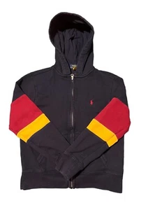 Polo Ralph Lauren Boy’s Fleece Full Zip Hoodie Fleece Sweater Size Medium 10-12 - Picture 1 of 4