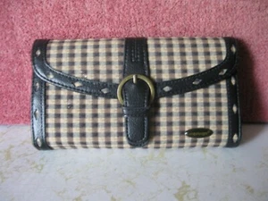 VINTAGE LONGABERGER TRIFOLD CHANGE AND WALLET ORGANIZER - Picture 1 of 5