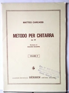 CARCASSI - 2 Metodo per chitarra - Volume secondo, Spartito Ed. Berben Nuovo - Foto 1 di 1