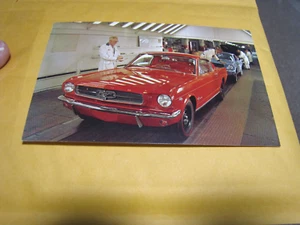 Original 1964 65 Ford Mustang Collector Post Card Vintage like new RARE mint - Foto 1 di 3