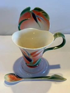 Franz Bird Of Paradise Cup, Saucer, Spoon - Picture 1 of 19