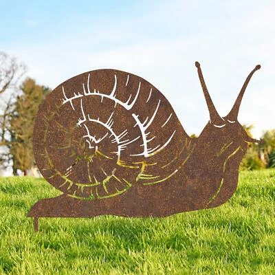 New Rustic Steel Snail Silhouette - Image 1 of 4