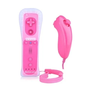 Built-in Motion Plus Wii Remote & Nunchuck Controller For Nintendo Wii / Wii U - Picture 1 of 12