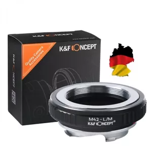 Adaptador K&F M42 Objetivo a Cámara Leica M1 M2 M3 M4 M5 M6 M7 M8 M9 M10 MP MD - Imagen 1 de 8