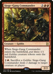 MTG SIEGE-GANG COMMANDER - CAPO DELLA SQUADRA DI ASSEDIO - EMA - MAGIC - Picture 1 of 1