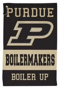 NCAA Purdue Boilermakers "Boiler Up" Sports/Golf Bag Fan Towel 16" x 25" - Picture 1 of 2