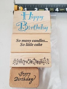 4er Set Geburtstag Du bist ein Engel so viele Kerzen Stempel #161 - Bild 1 von 2