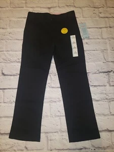 Cat & Jack Girls Size 6 Straight Adjustable Waist Black School Uniform Pants - Picture 1 of 4