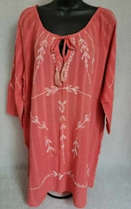 Camisa blusa top mujer Alloy Apparel talla XXXL 3XL 3X grande naranja blanco - Imagen 1 de 12