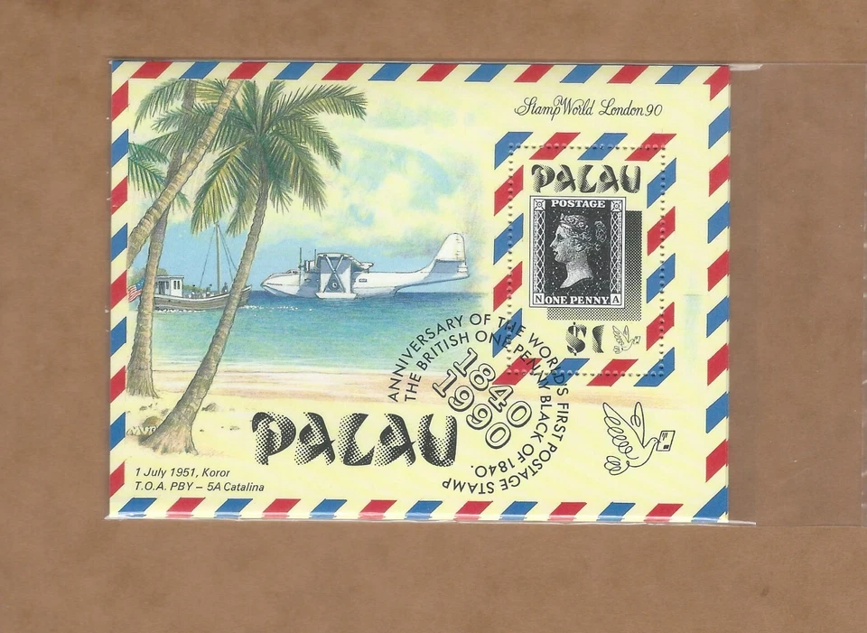 Palau: Scott 236 S/S (Sello World London 90) MNH Foto 1 de 1