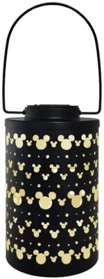 Disney 8 in H Mickey Mouse Black Silhouette Cut Out Solar Lantern NWT - Image 1 of 2