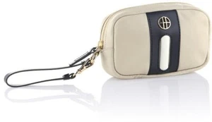 New Hugo BOSS womans beige leather mini travel wallet purse hand clutch bag £99 - Picture 1 of 12