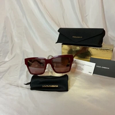 Gafas de sol Dolce & Gabbana (Burdeos DG4436 30917E) NUEVAS Foto 1 de 4