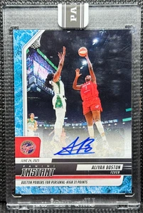 π Aliyah Boston - Auto - /10 - Water - 2025 Panini Instant WNBA #92 - Free Ship - Picture 1 of 9