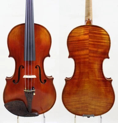 German dark ! Copy of Stradivari 4/4 Violin M8697 Loud Tone ! Best Performance - Image 1 of 4
