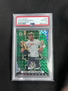 🌟 GIANNIS ANTETOKOUNMPO 2021 Panini Mosaico Verde Prizm G Como Nuevo PSA 10 Bucks NBA - Imagen 1 de 4