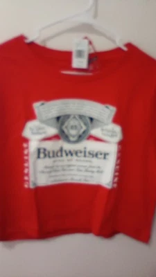 Camiseta corta Budweiser King Of Beers XL, roja Foto 1 de 4