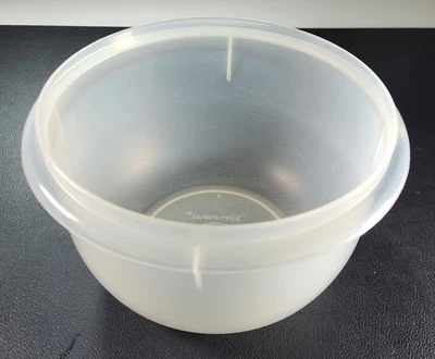 Vintage Tupperware Round Bottom 7" Clear Mixing Bowl 271-11 Foto 1 de 3