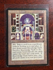 Mtg Knowledge Vault Legends MP Reserved List Rare Magic Artifact Card - Bild 1 von 9