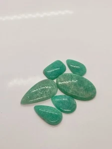 Amazonit Cabochons gemischte Formen - 6 Stück, 184 kt glatt poliert Posten - Bild 1 von 5