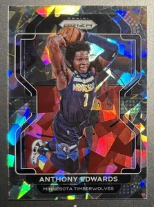 2021-22 Prizm Anthony Edwards Cracked Ice #37 - Picture 1 of 2