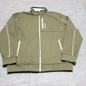 Chaqueta Ecko Unltd verde oliva cremallera completa para hombre talla grande poliéster mezcla de algodón - Imagen 1 de 11