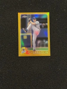 2001 Topps Chrome #550 Jerry Spradlin retrofrattori oro Kansas City Royals - Foto 1 di 2