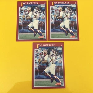 🐶 3 1991 Score Rookie & Traded #82T Ivan Rodriguez - Picture 1 of 2